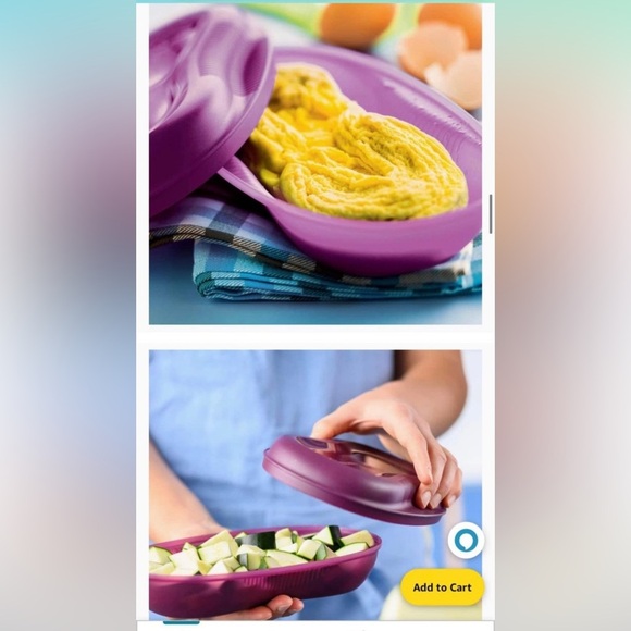 Tupperware Breakfast Maker Microwave Purple - Picture 9 of 9